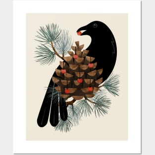 Bird & Berries Posters and Art